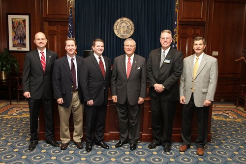 Ben Persons and fellow Cobb County Trial Lawyers with Governor Nathan Deal