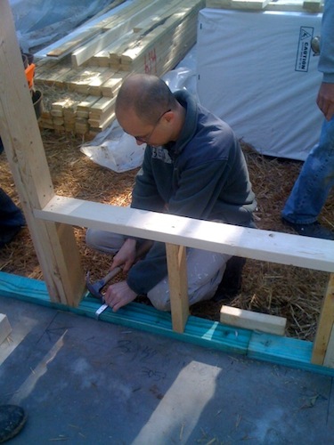 Habitat chair, Ben Persons, at the first day of the 2011 Habitat for Humanity build in Marietta, Georgia